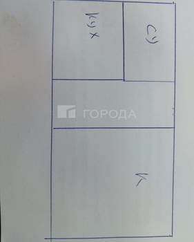1-к квартира, вторичка, 31м2, 5/5 этаж