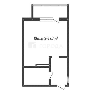 Студия квартира, вторичка, 29м2, 6/17 этаж