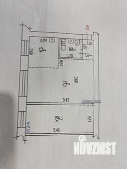 2-к квартира, вторичка, 41м2, 5/5 этаж