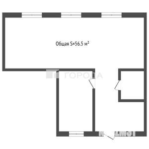 2-к квартира, вторичка, 57м2, 1/2 этаж