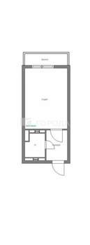 Студия квартира, вторичка, 16м2, 2/4 этаж