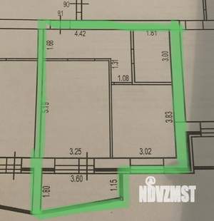 1-к квартира, вторичка, 43м2, 9/10 этаж