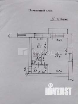 1-к квартира, вторичка, 33м2, 3/5 этаж