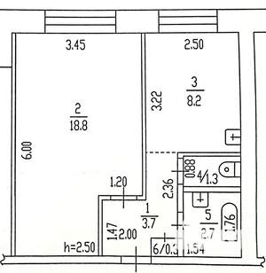 1-к квартира, вторичка, 35м2, 4/9 этаж