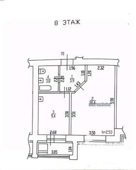 1-к квартира, вторичка, 36м2, 8/10 этаж