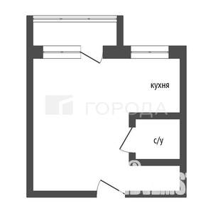 1-к квартира, вторичка, 32м2, 4/5 этаж