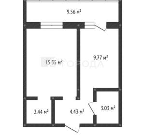 1-к квартира, вторичка, 40м2, 10/17 этаж