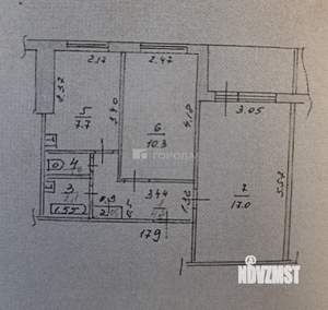 2-к квартира, вторичка, 46м2, 9/9 этаж