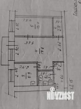 2-к квартира, вторичка, 45м2, 4/5 этаж