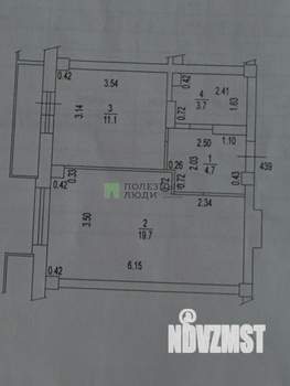 1-к квартира, вторичка, 39м2, 3/19 этаж