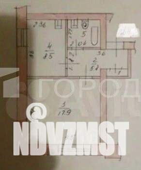 1-к квартира, вторичка, 37м2, 1/5 этаж