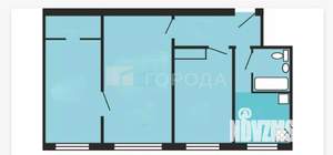 3-к квартира, вторичка, 57м2, 5/5 этаж