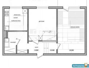 2-к квартира, вторичка, 51м2, 3/9 этаж