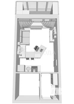 Студия квартира, вторичка, 24м2, 3/16 этаж