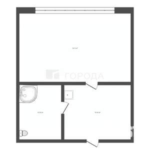 Студия квартира, вторичка, 17м2, 1/5 этаж