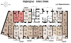 1-к квартира, строящийся дом, 35м2, 2/23 этаж
