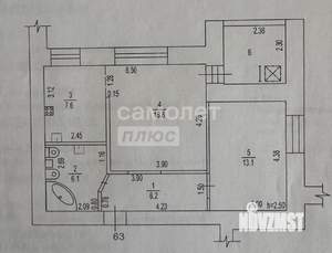2-к квартира, вторичка, 49м2, 9/15 этаж