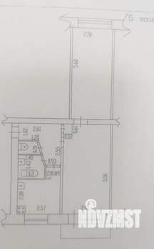 2-к квартира, вторичка, 44м2, 5/5 этаж