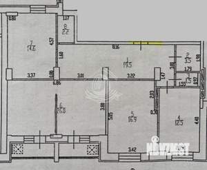 3-к квартира, вторичка, 95м2, 14/16 этаж