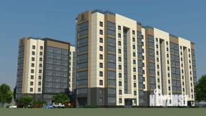 2-к квартира, строящийся дом, 46м2, 1/10 этаж