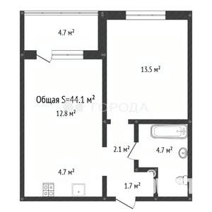 2-к квартира, вторичка, 44м2, 8/9 этаж