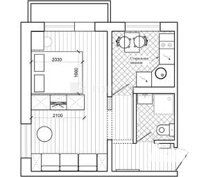 1-к квартира, вторичка, 47м2, 8/9 этаж