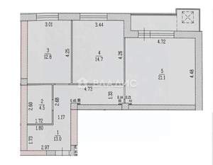 2-к квартира, вторичка, 66м2, 8/10 этаж