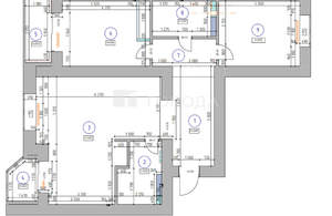 3-к квартира, вторичка, 86м2, 8/17 этаж