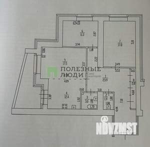 3-к квартира, вторичка, 91м2, 5/16 этаж