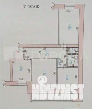 3-к квартира, вторичка, 65м2, 7/10 этаж