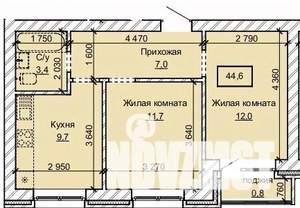2-к квартира, вторичка, 45м2, 5/10 этаж