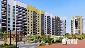 1-к квартира, строящийся дом, 39м2, 4/10 этаж