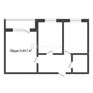2-к квартира, вторичка, 45м2, 5/9 этаж