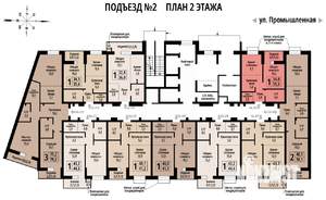 1-к квартира, строящийся дом, 35м2, 2/23 этаж
