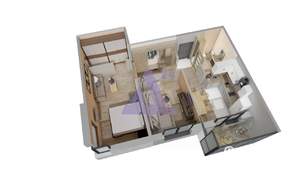 2-к квартира, вторичка, 59м2, 2/17 этаж