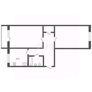 2-к квартира, вторичка, 44м2, 2/5 этаж