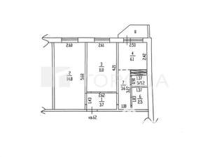 2-к квартира, вторичка, 43м2, 6/10 этаж