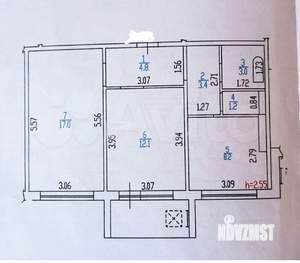 2-к квартира, вторичка, 49м2, 7/10 этаж
