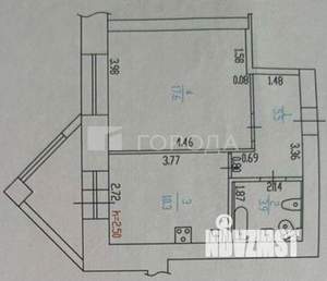 1-к квартира, вторичка, 38м2, 4/10 этаж