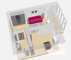 Студия квартира, вторичка, 31м2, 2/10 этаж