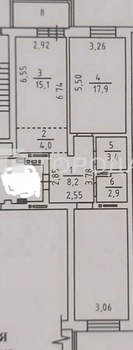 3-к квартира, вторичка, 72м2, 7/16 этаж