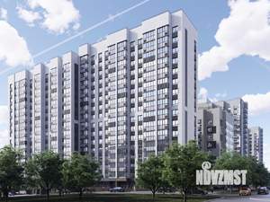 2-к квартира, строящийся дом, 38м2, 13/16 этаж