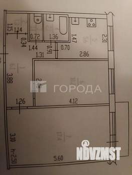 2-к квартира, вторичка, 44м2, 5/5 этаж