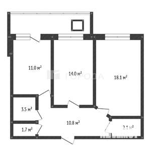 2-к квартира, вторичка, 62м2, 11/15 этаж