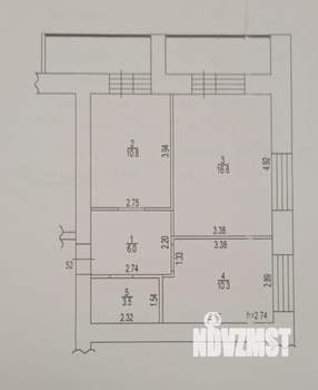 2-к квартира, вторичка, 52м2, 8/16 этаж