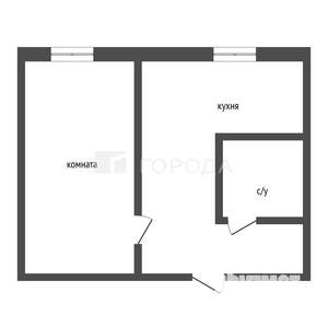 1-к квартира, вторичка, 31м2, 4/5 этаж