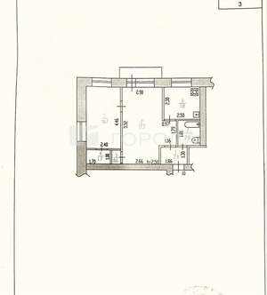 3-к квартира, вторичка, 62м2, 12/25 этаж