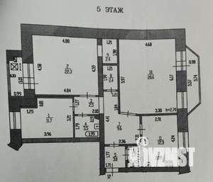 3-к квартира, вторичка, 100м2, 5/6 этаж