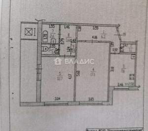 2-к квартира, вторичка, 53м2, 8/9 этаж
