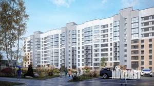 3-к квартира, строящийся дом, 58м2, 2/10 этаж
